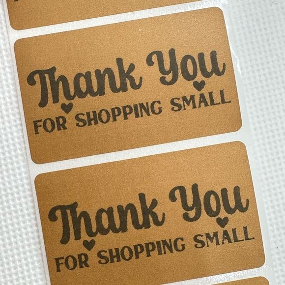 Thank You 2" rectangle Stickers (100) - Picture 6 of 10